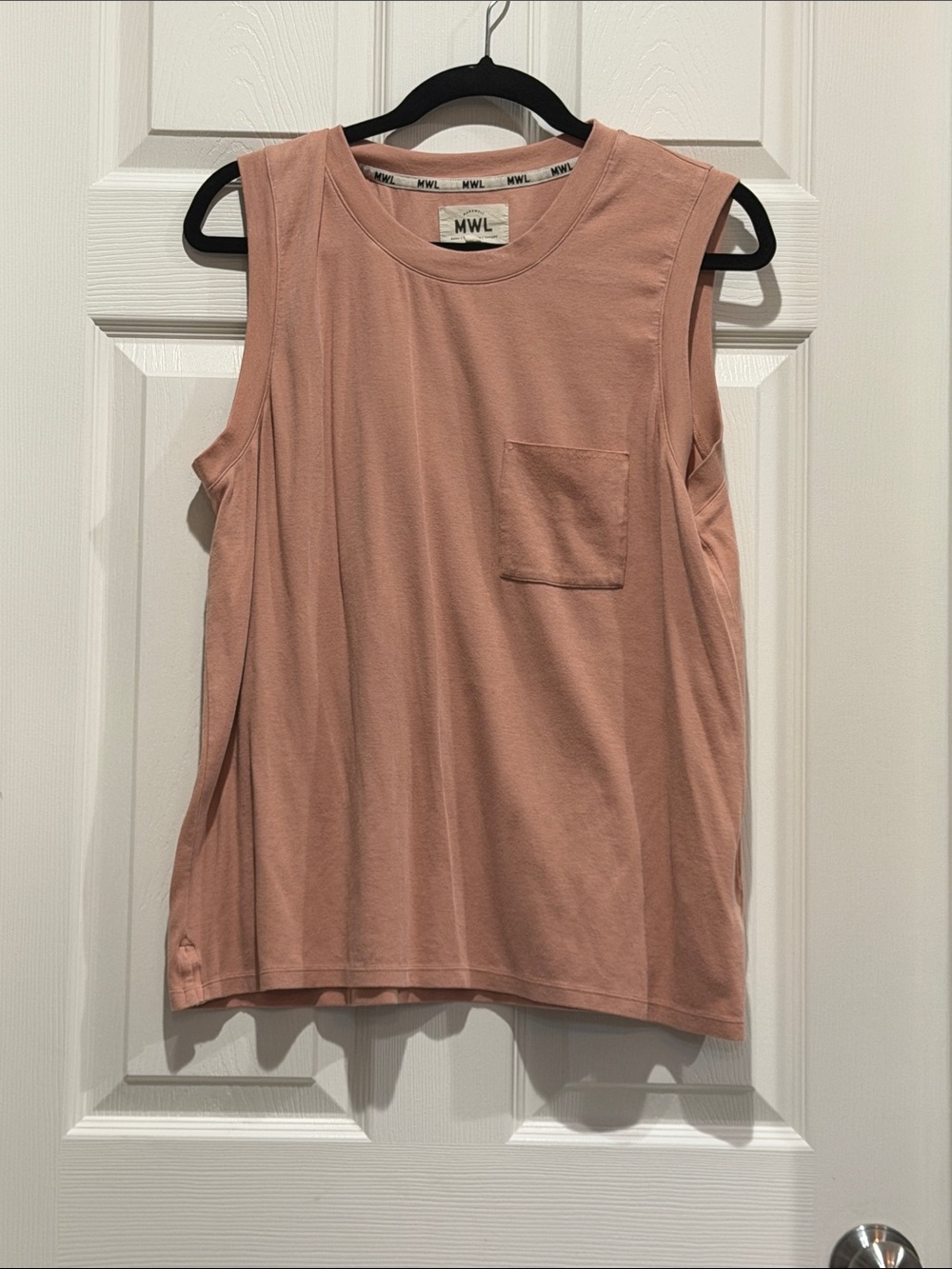 Madewell Sleeveless Pocket Tank in Dusty Rose